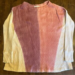 We the free people Logan thermal t shirt star anise neutral natural cozy Large